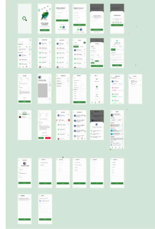 job app recreated for Figma and Adobe XD