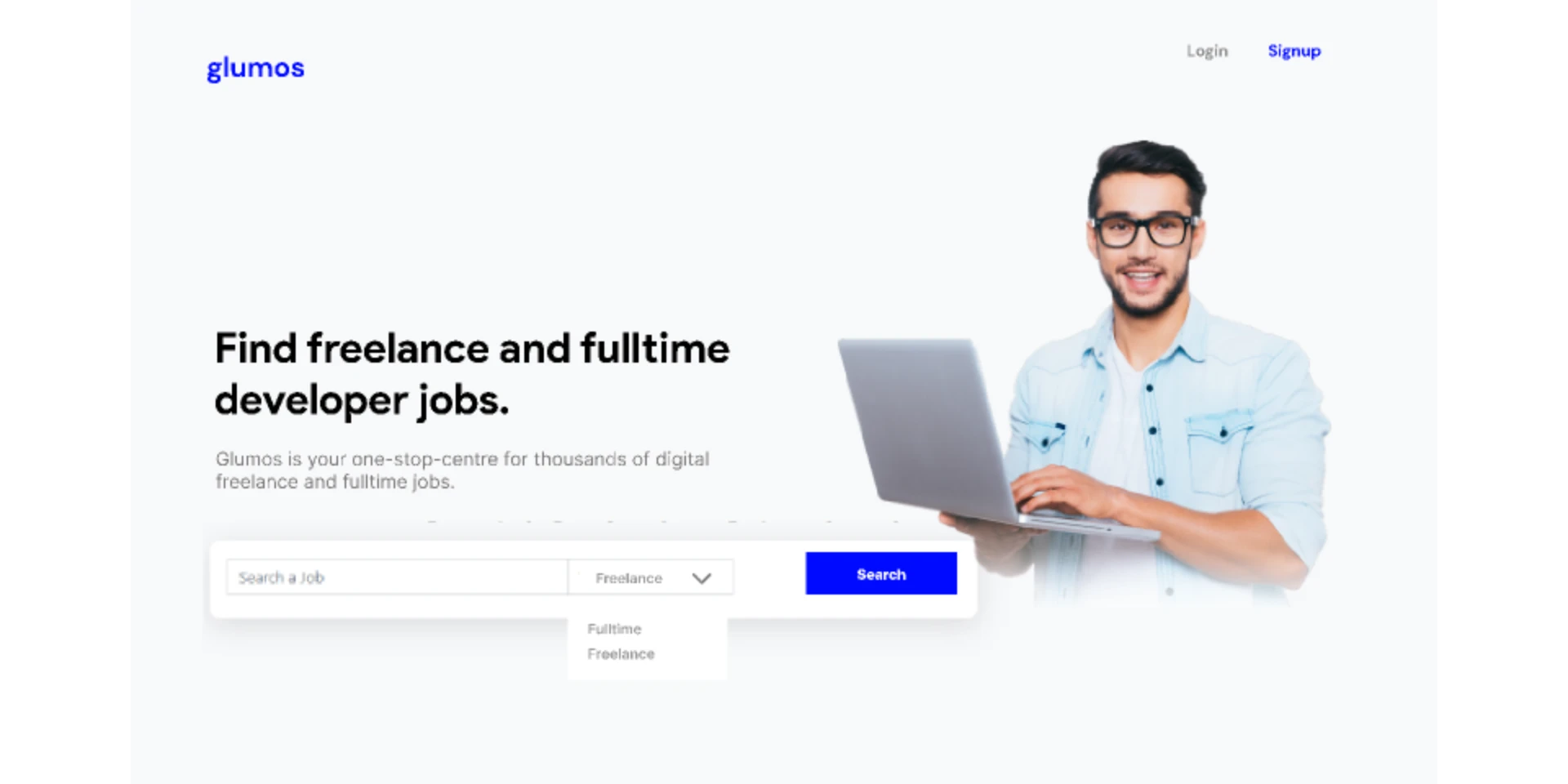 Job Portal Website UI for Figma and Adobe XD