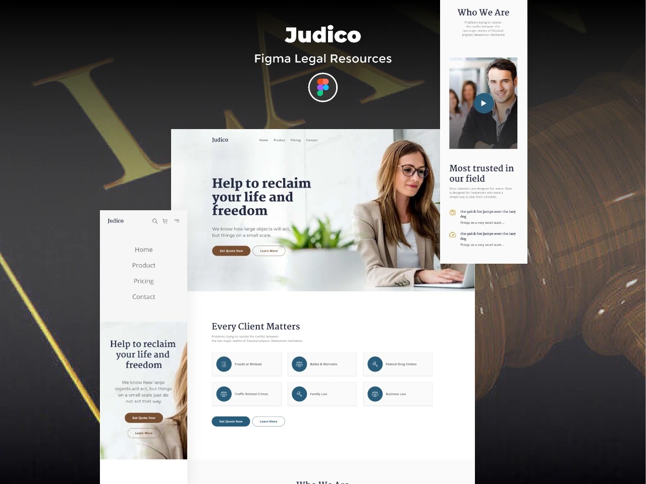 Judico - Figma Legal Resources for Figma and Adobe XD