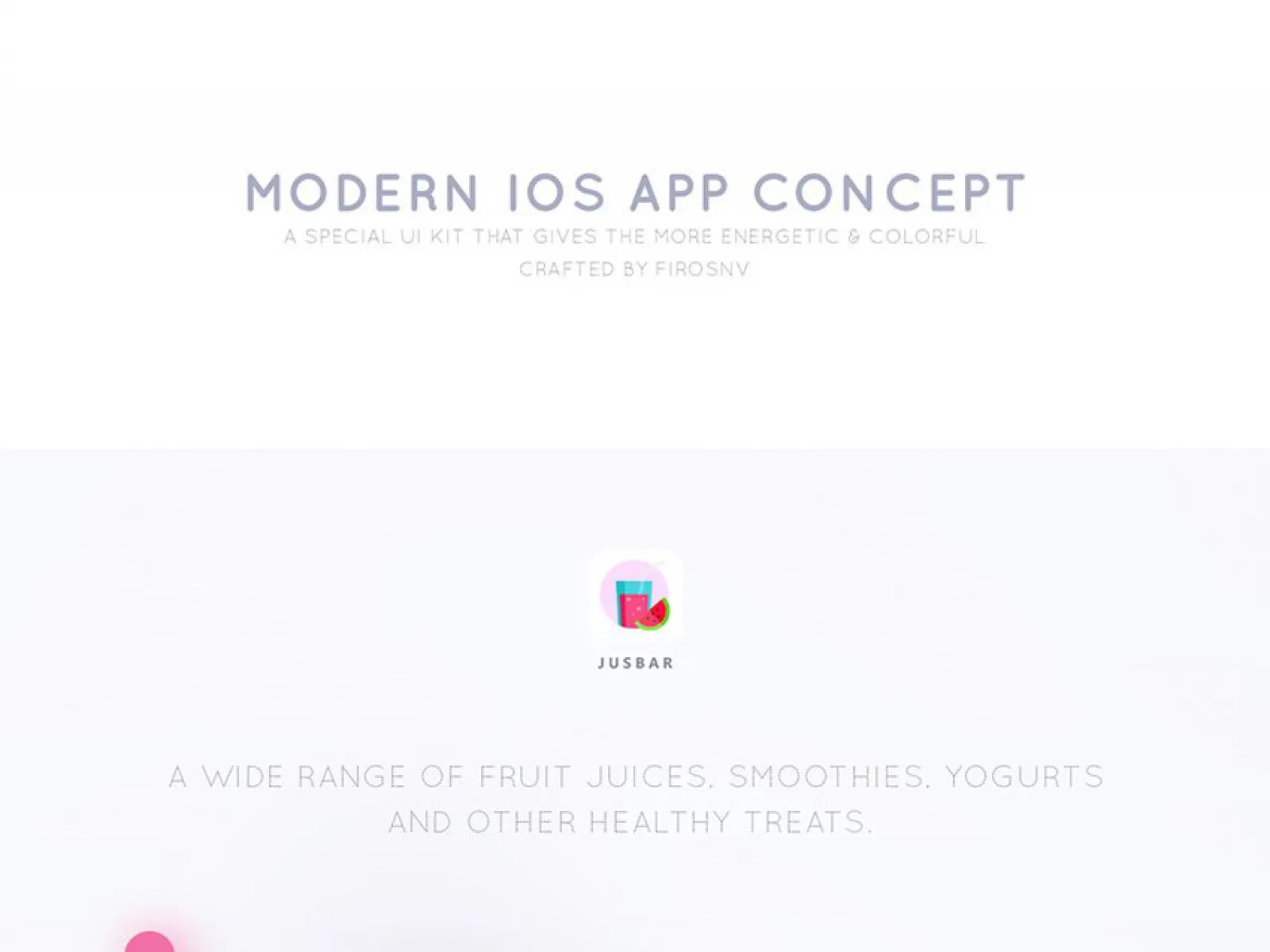 Jusbar iOS App Design  - Free Figma Template