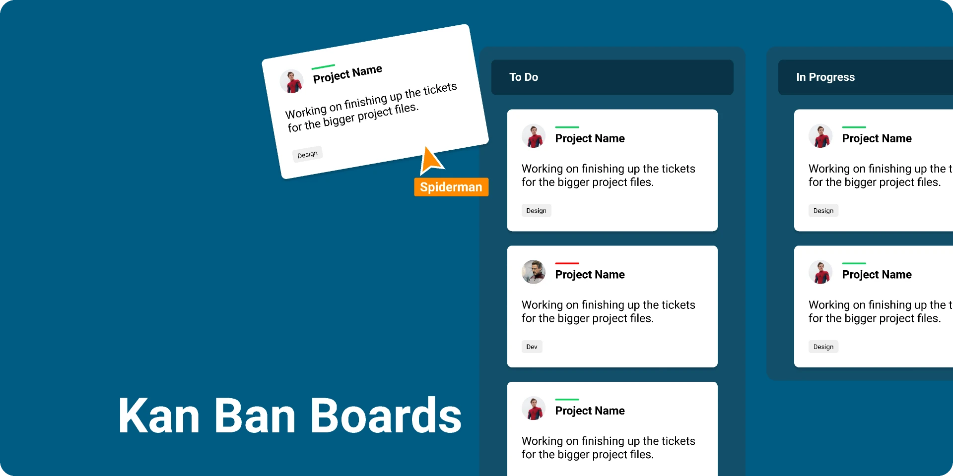 Kan Ban Boards for Figma and Adobe XD