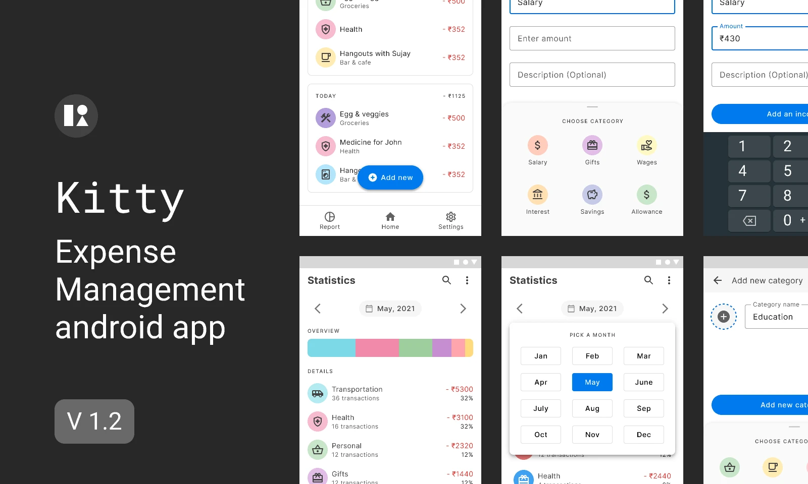 Kitty - Expense Management for Figma and Adobe XD