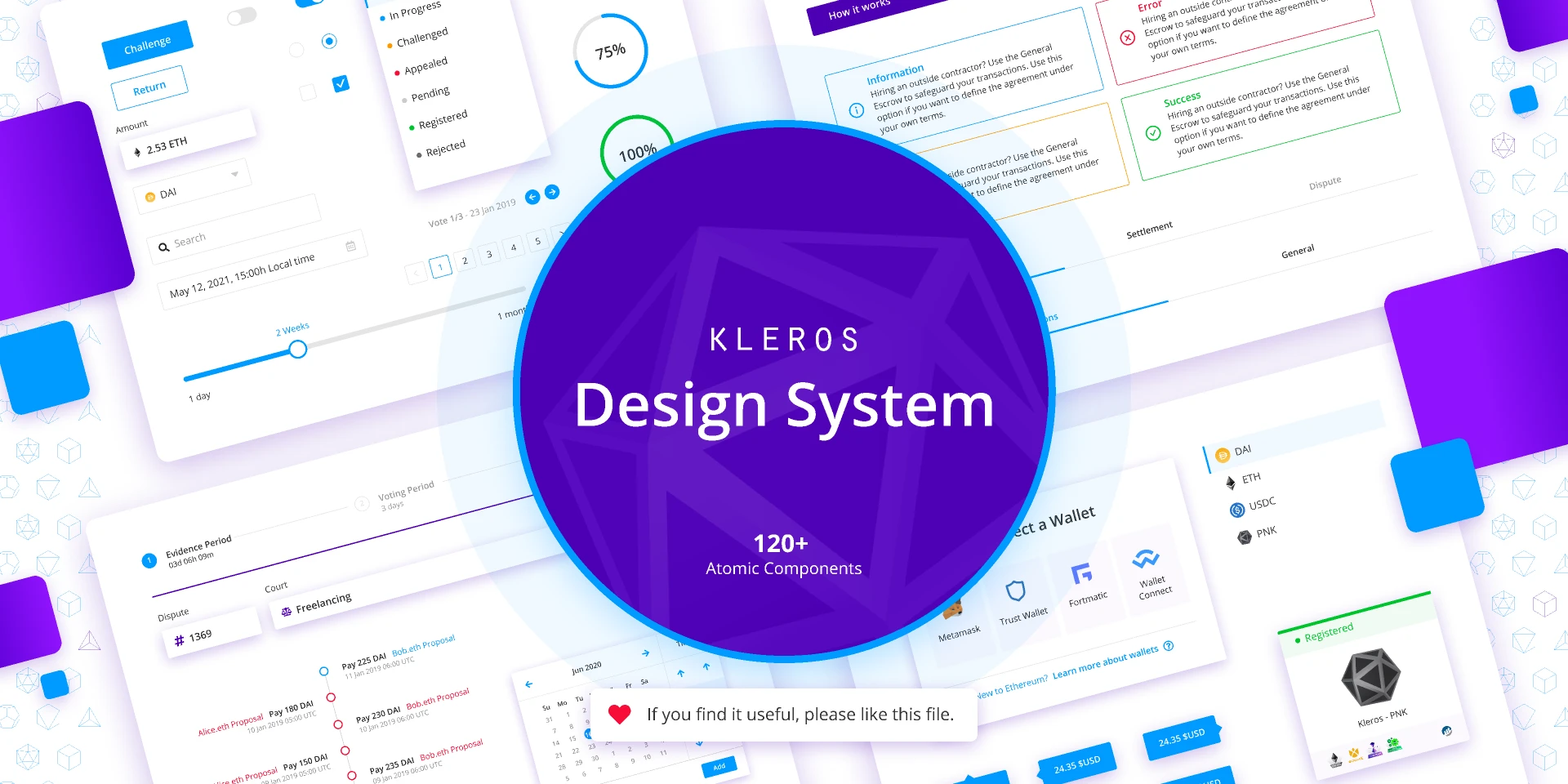 Kleros Design System for Figma and Adobe XD
