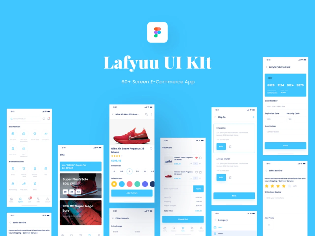 Lafyuu E-commerce UI Kit for Figma for Figma and Adobe XD