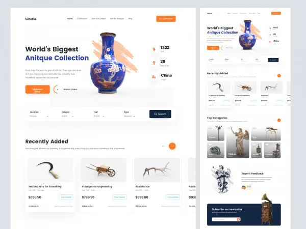 Landing design for Ecommerce/Shopify Website for Figma and Adobe XD