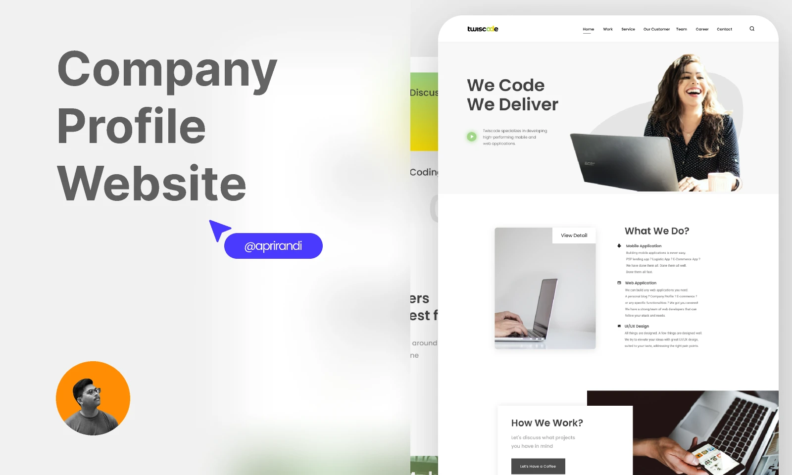 Landing Page Company Profile 2022 for Figma and Adobe XD