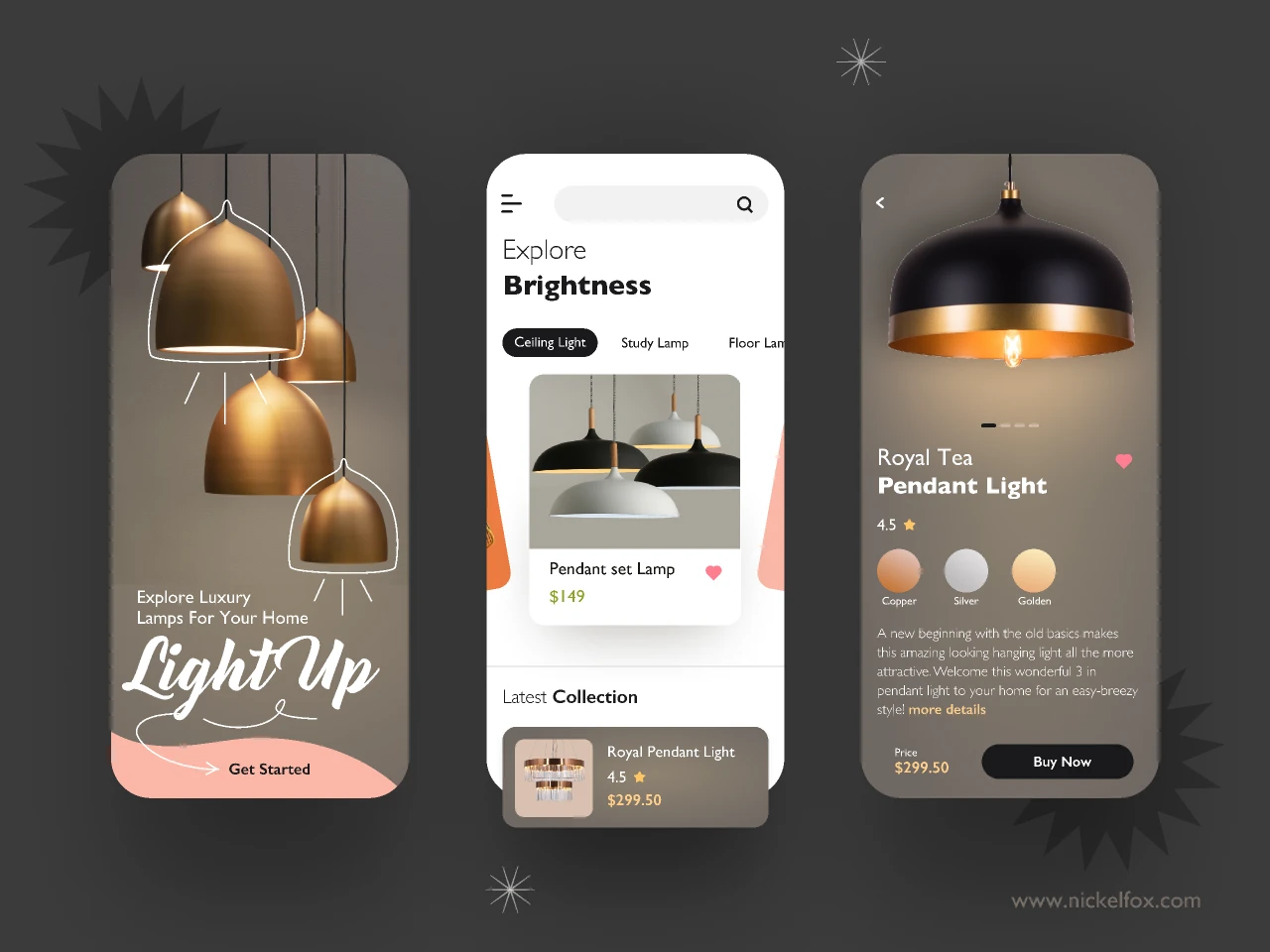 Light Up App Concept for Figma and Adobe XD