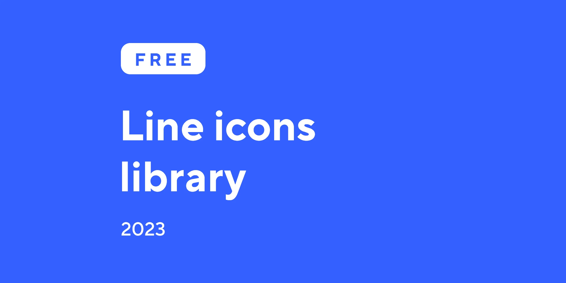 line Icons library for Figma and Adobe XD