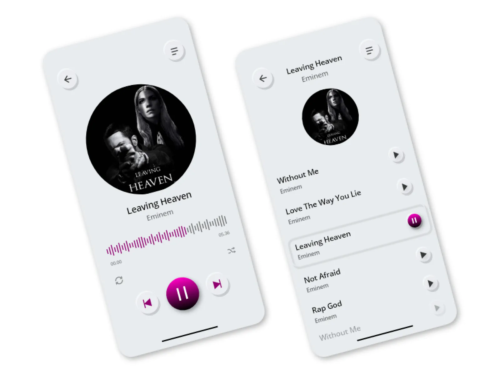 Listen Online App UI Design  - Free Figma Template