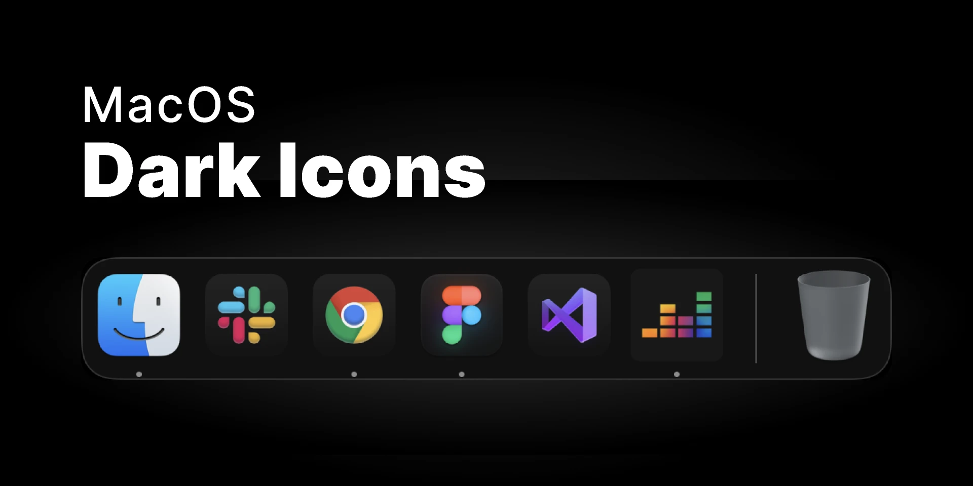 MacOS Dark Icons for Figma and Adobe XD