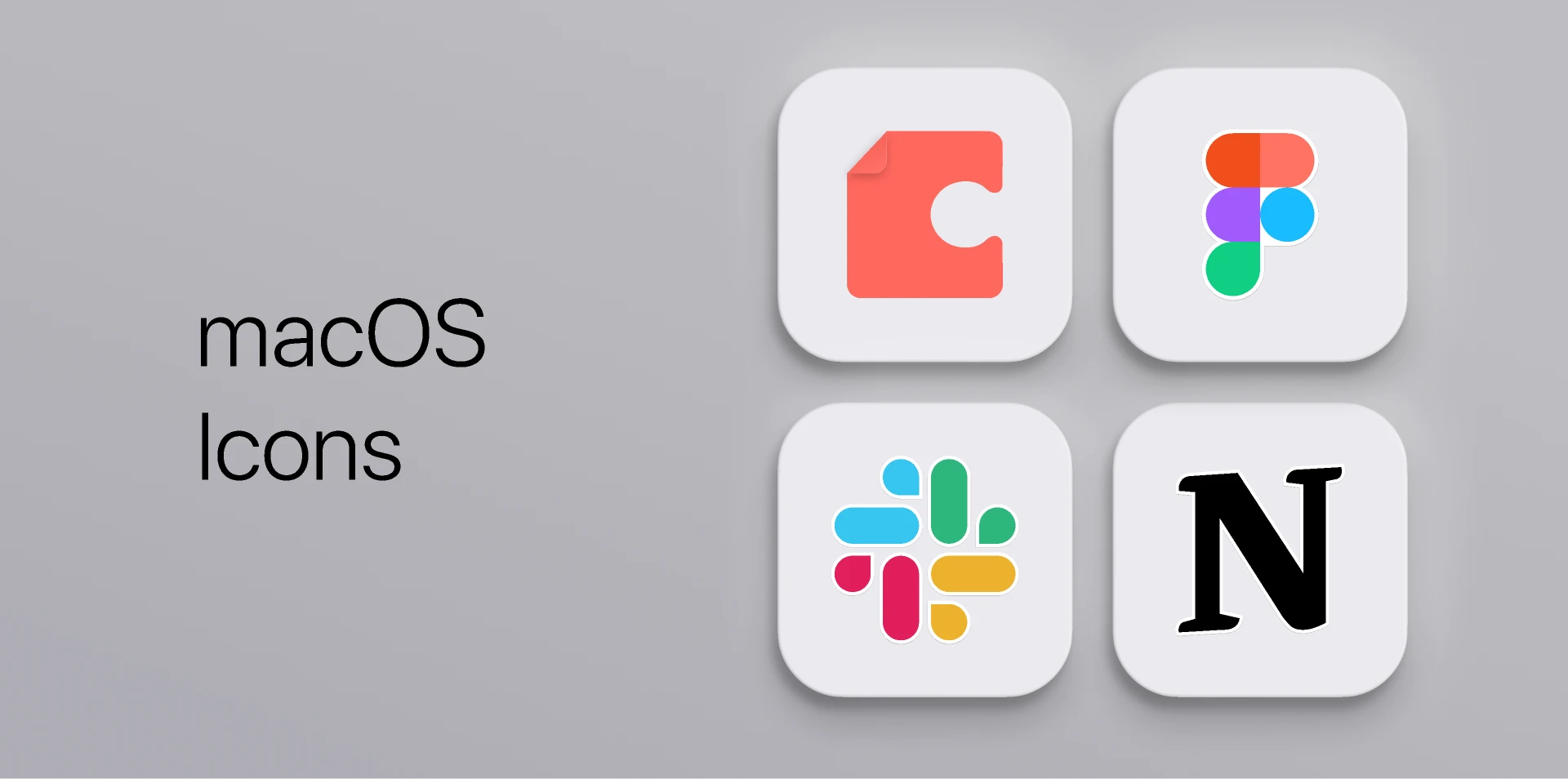 macOS Icons for Figma and Adobe XD
