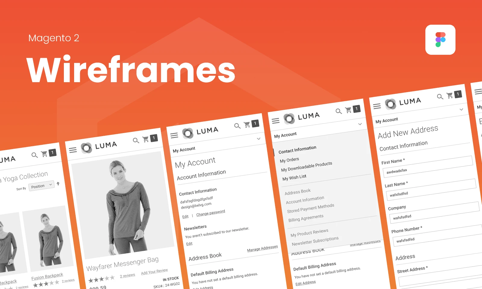 Magento 2 Default Theme for Figma and Adobe XD