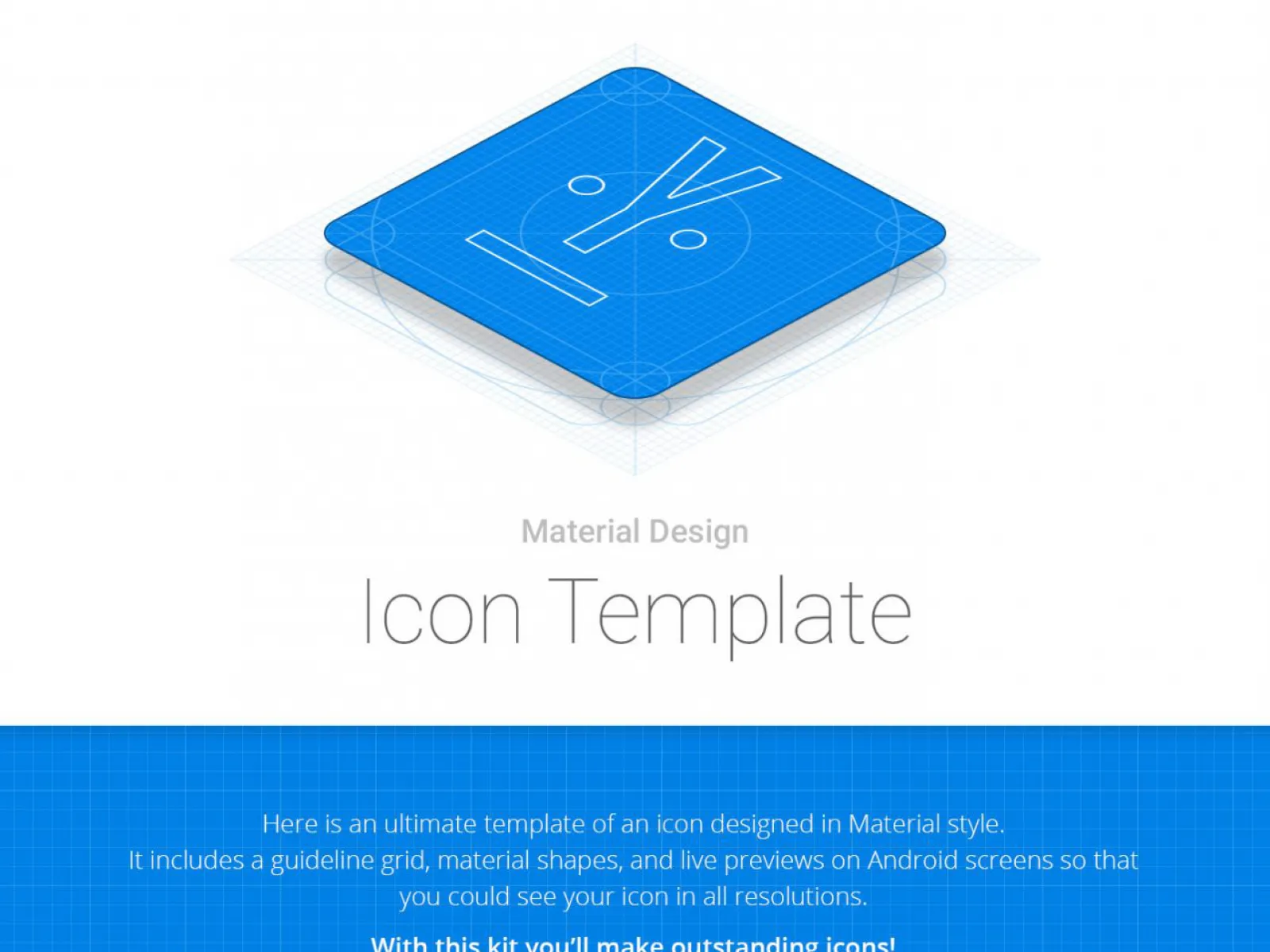 Material Icon Template  - Free Figma Template