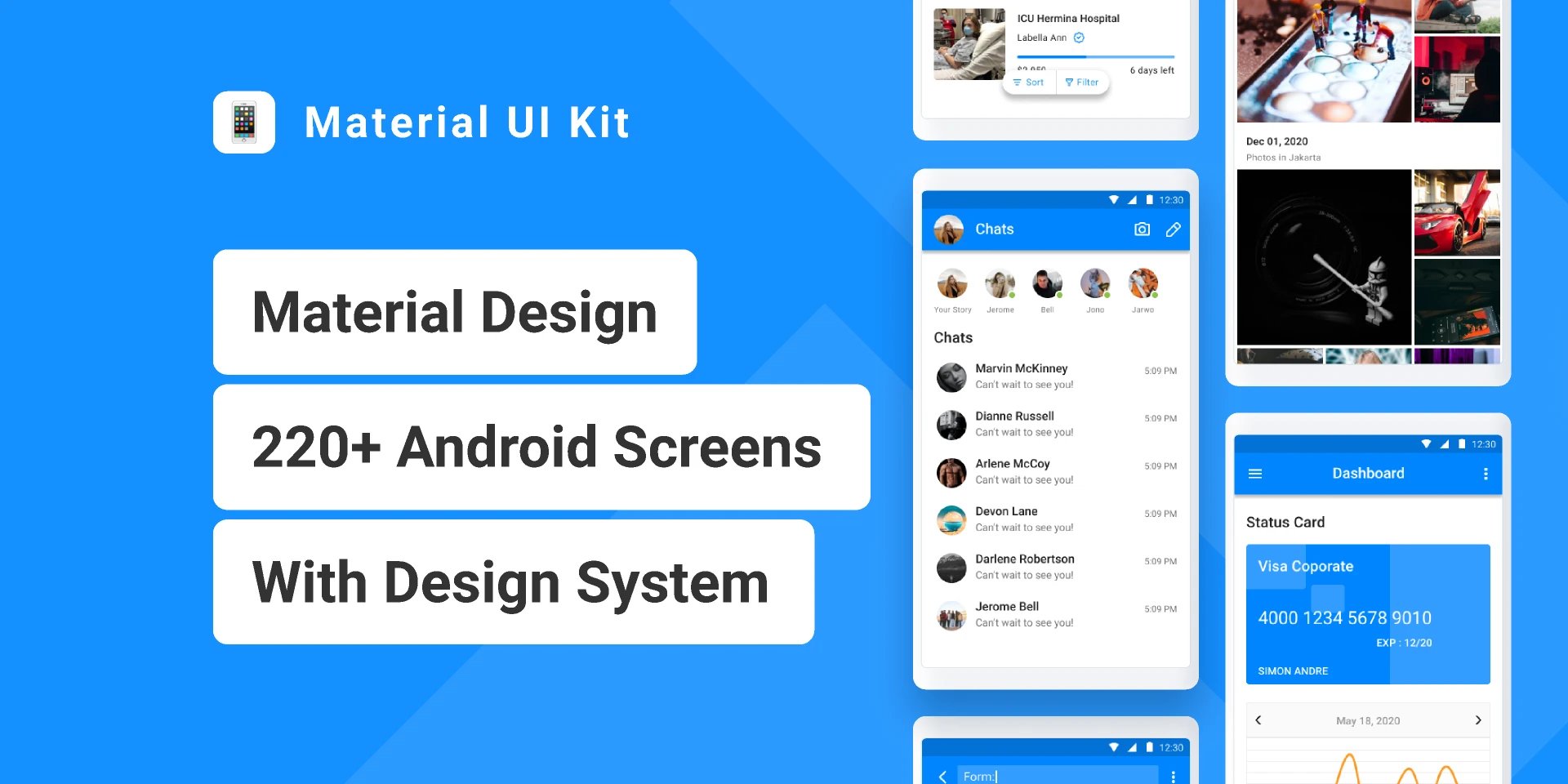 Material UI Kit for Android for Figma and Adobe XD
