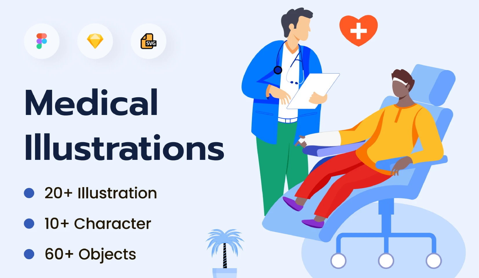 Medical and Health Illustrations Pack for Figma and Adobe XD