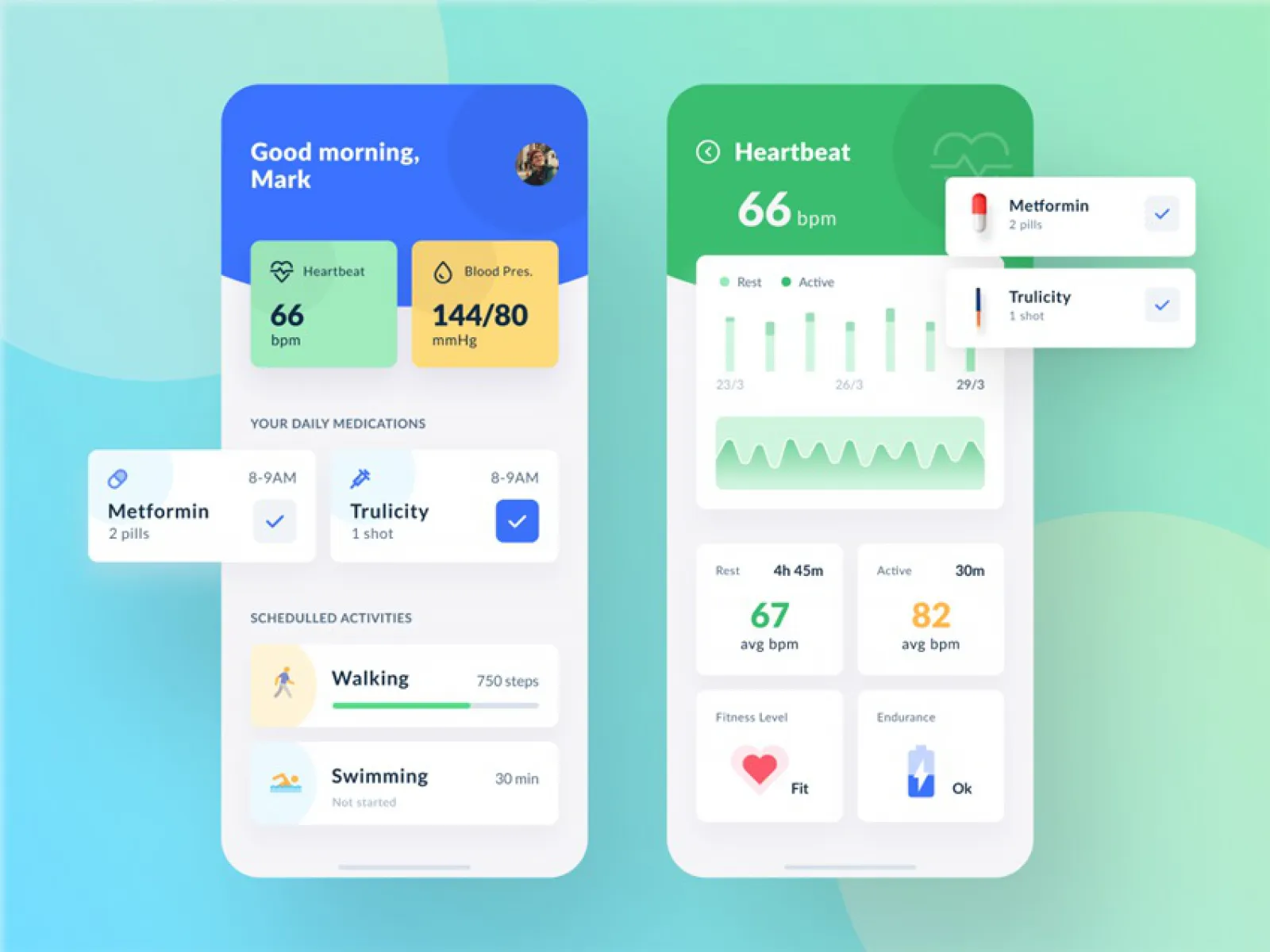 Medical App Design  - Free Figma Template