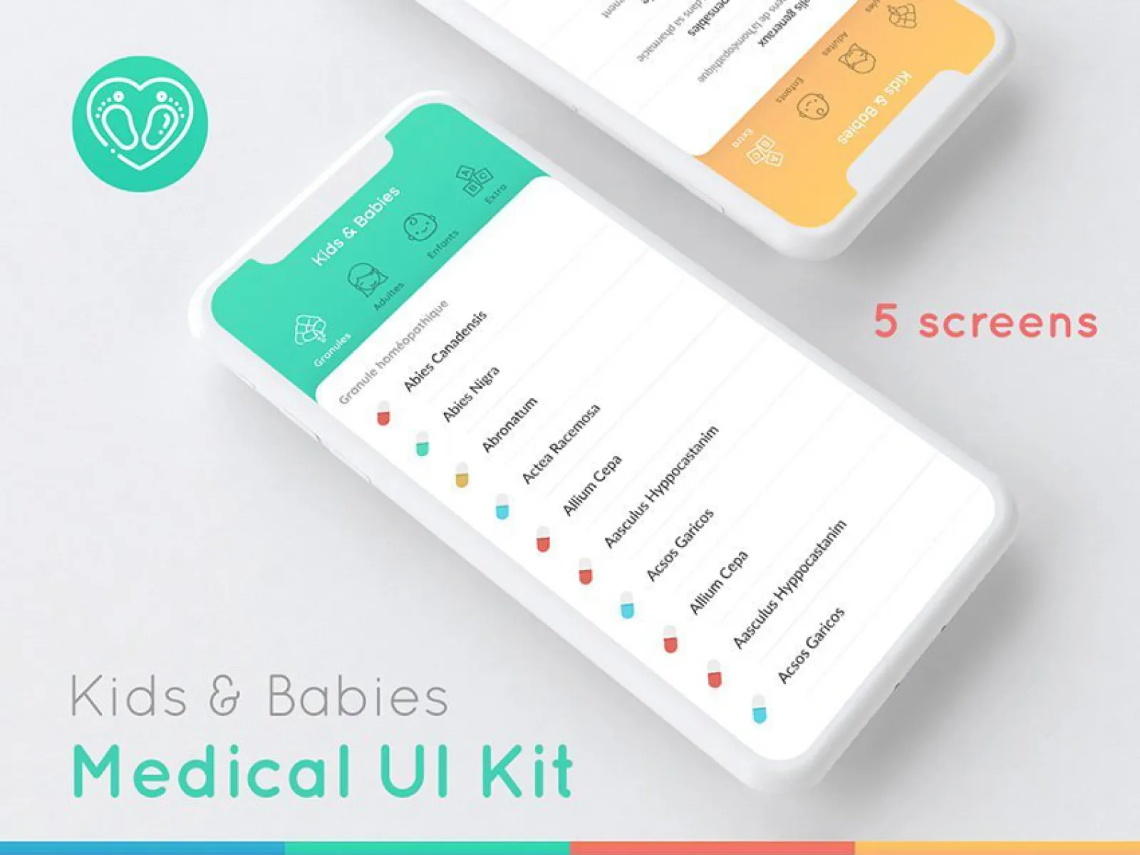 Medical Tabs UI Kit  - Free Figma Template