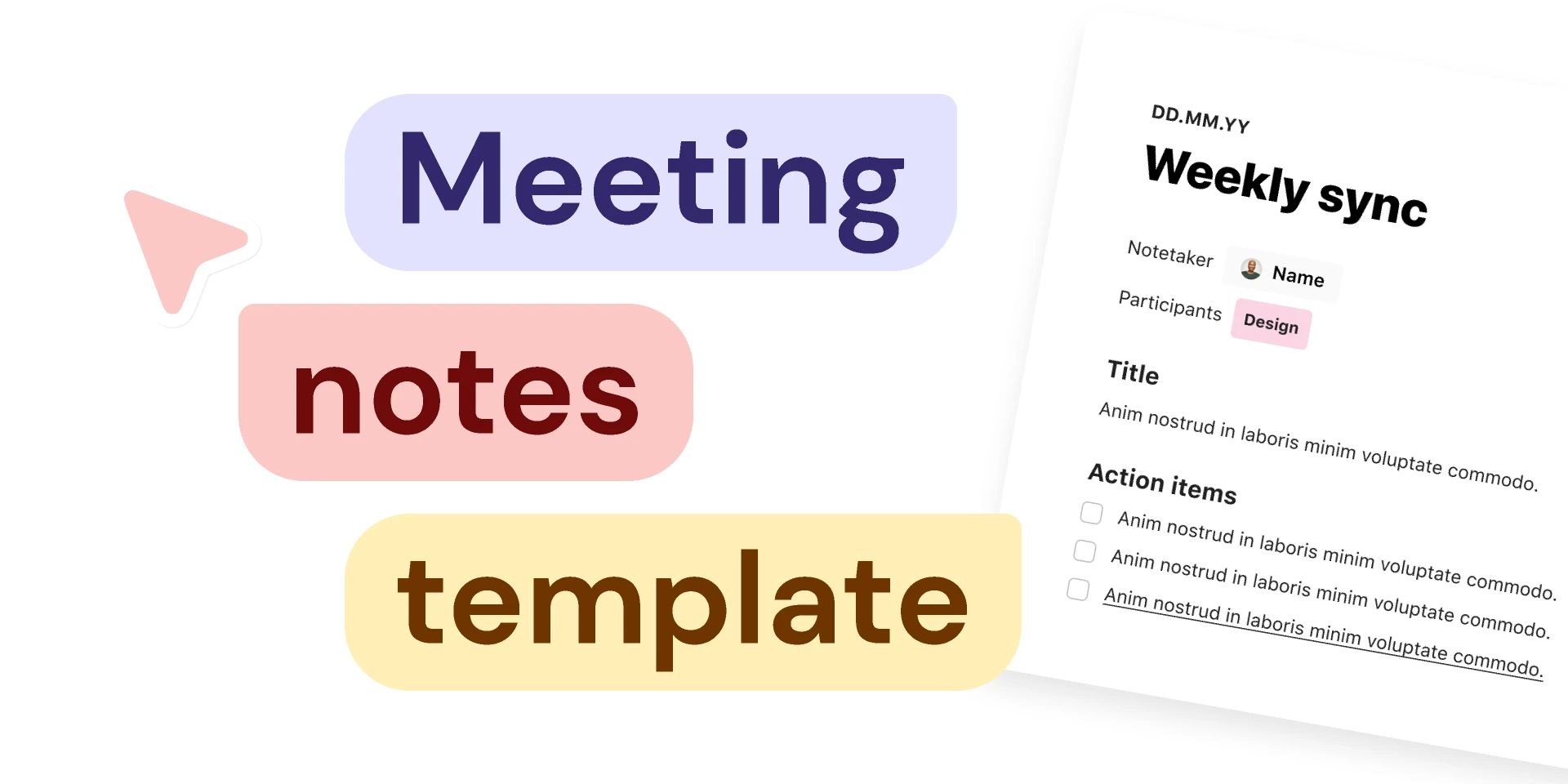 Meeting notes for Figma and Adobe XD