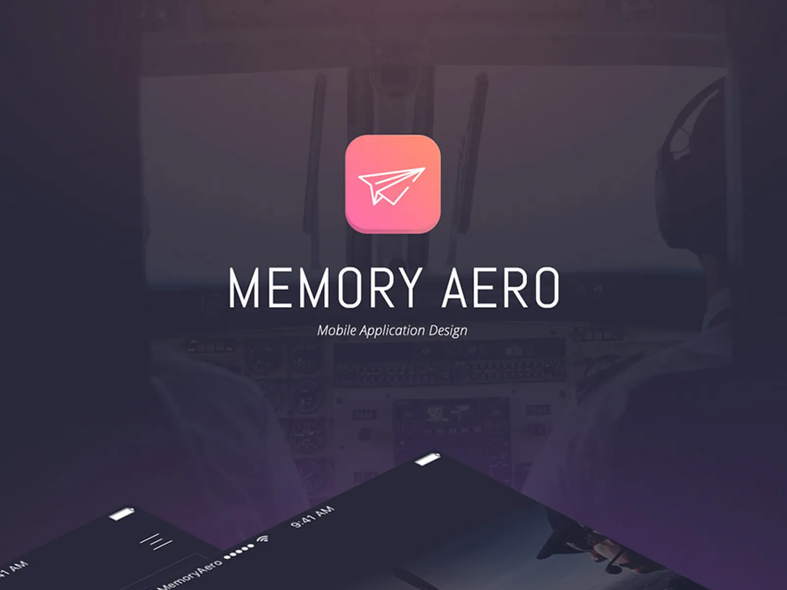 Memory Aero App Design  - Free Figma Template