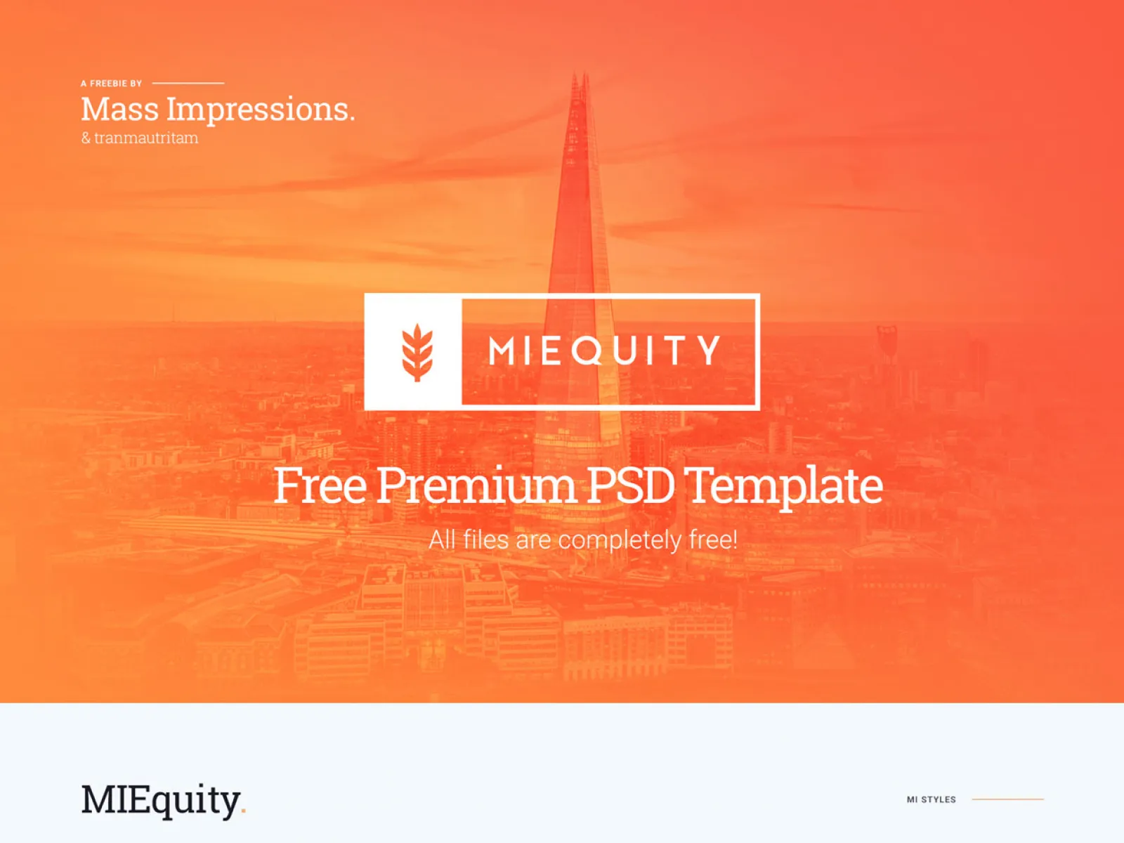 MIEquity Web Template  - Free Figma Template