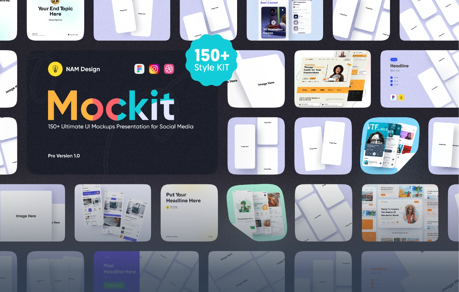 Mockit UI - Ultimate UI Mockup Presentation Kit (Pro 1.0) for Figma and Adobe XD