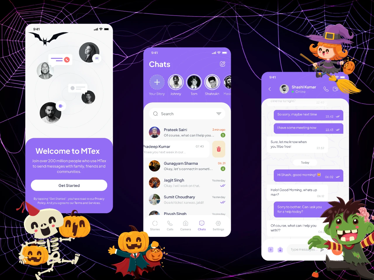 MTex_Messaging_App for Figma and Adobe XD