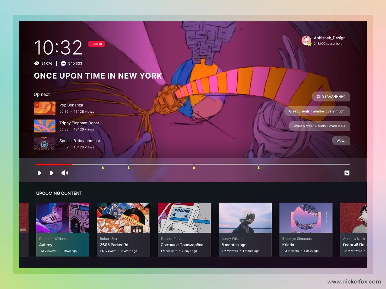 Museflix for Figma and Adobe XD