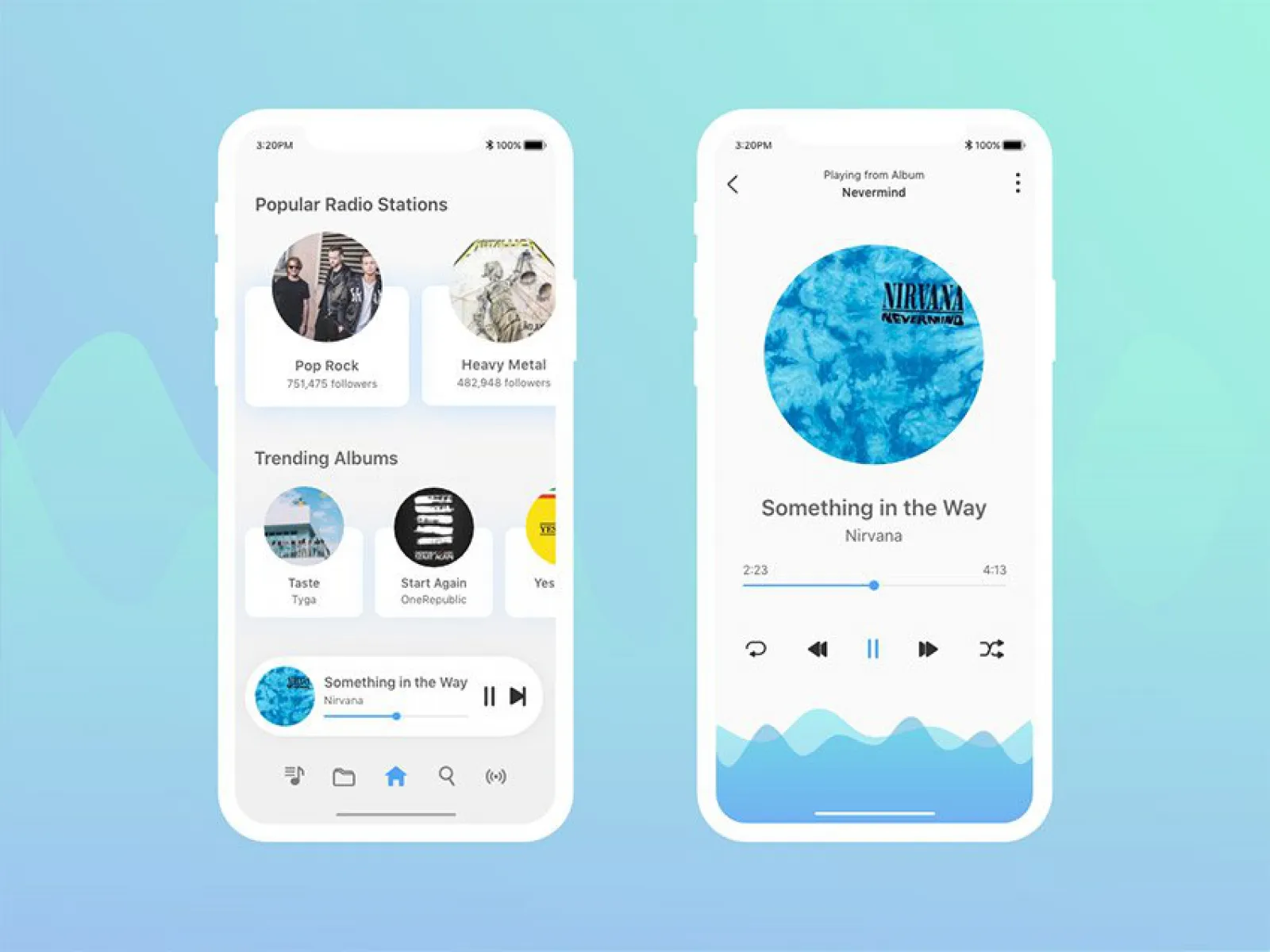 Music Player App UI Kit  - Free Figma Template