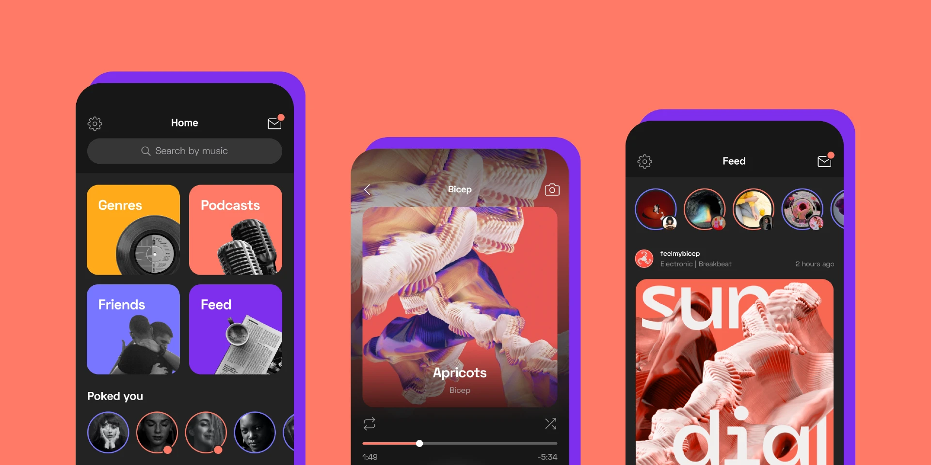 Music Streaming App for Figma and Adobe XD