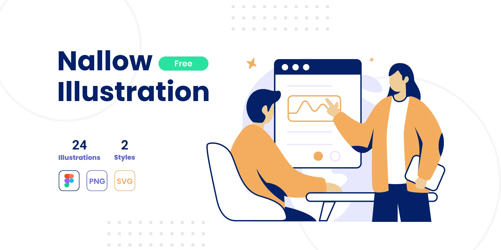 Nallow Illustration Freebies for Figma and Adobe XD