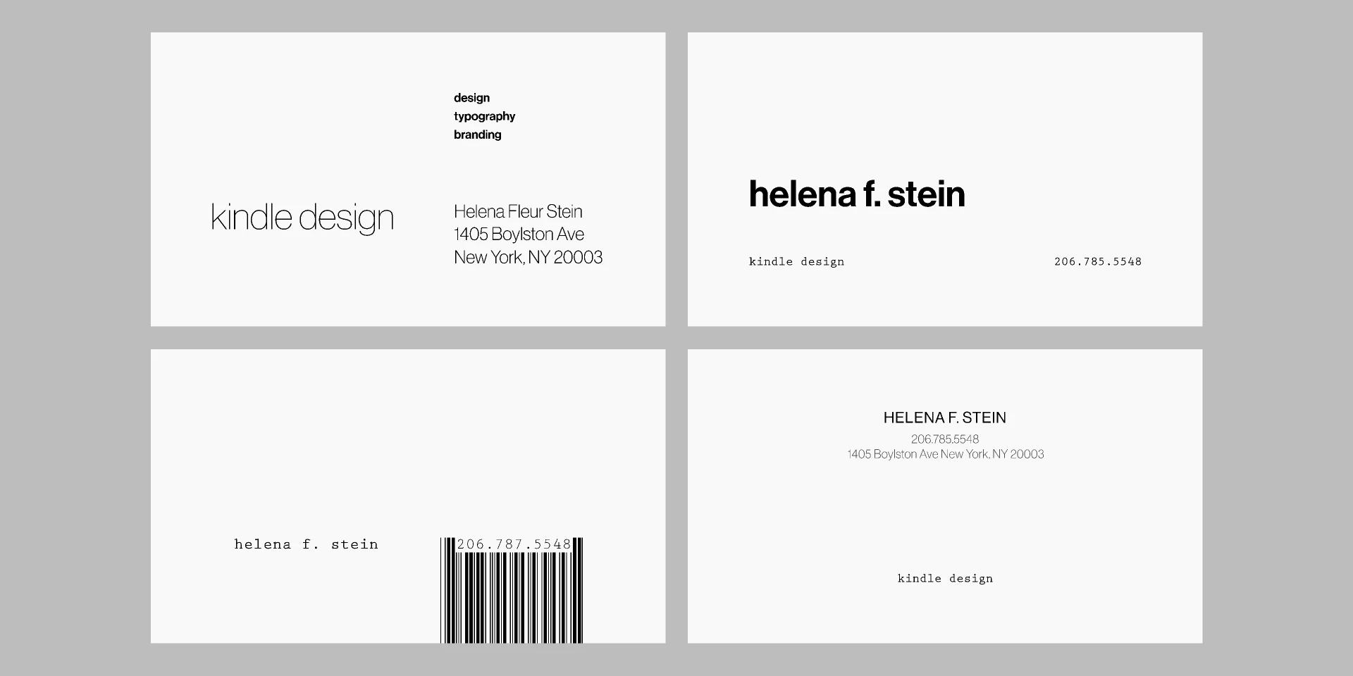 Name/business card template for Figma and Adobe XD