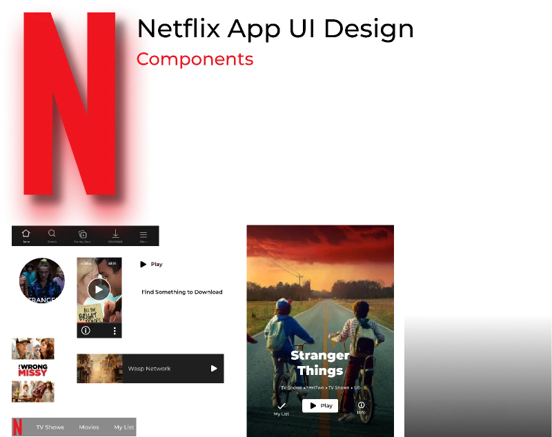 Netflix Clone UI Design for Figma and Adobe XD