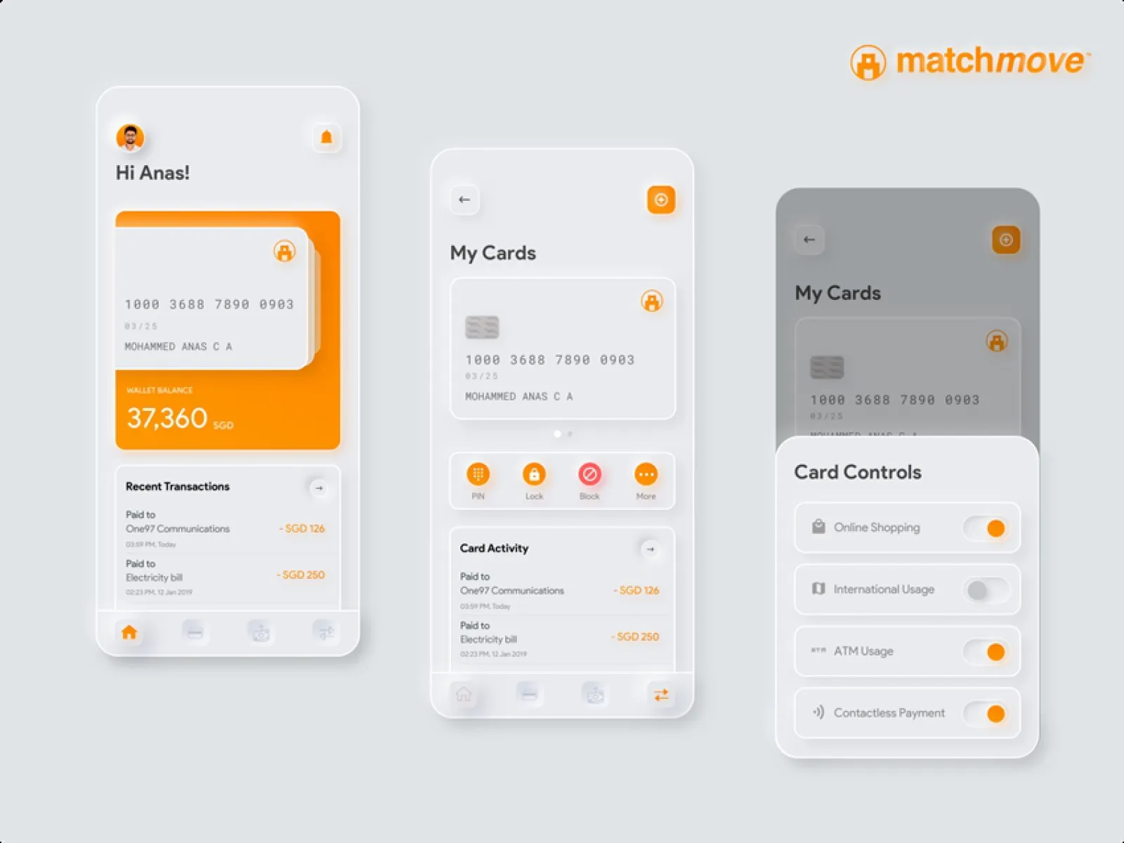 Neumorphic Credit Cards  - Free Figma Template