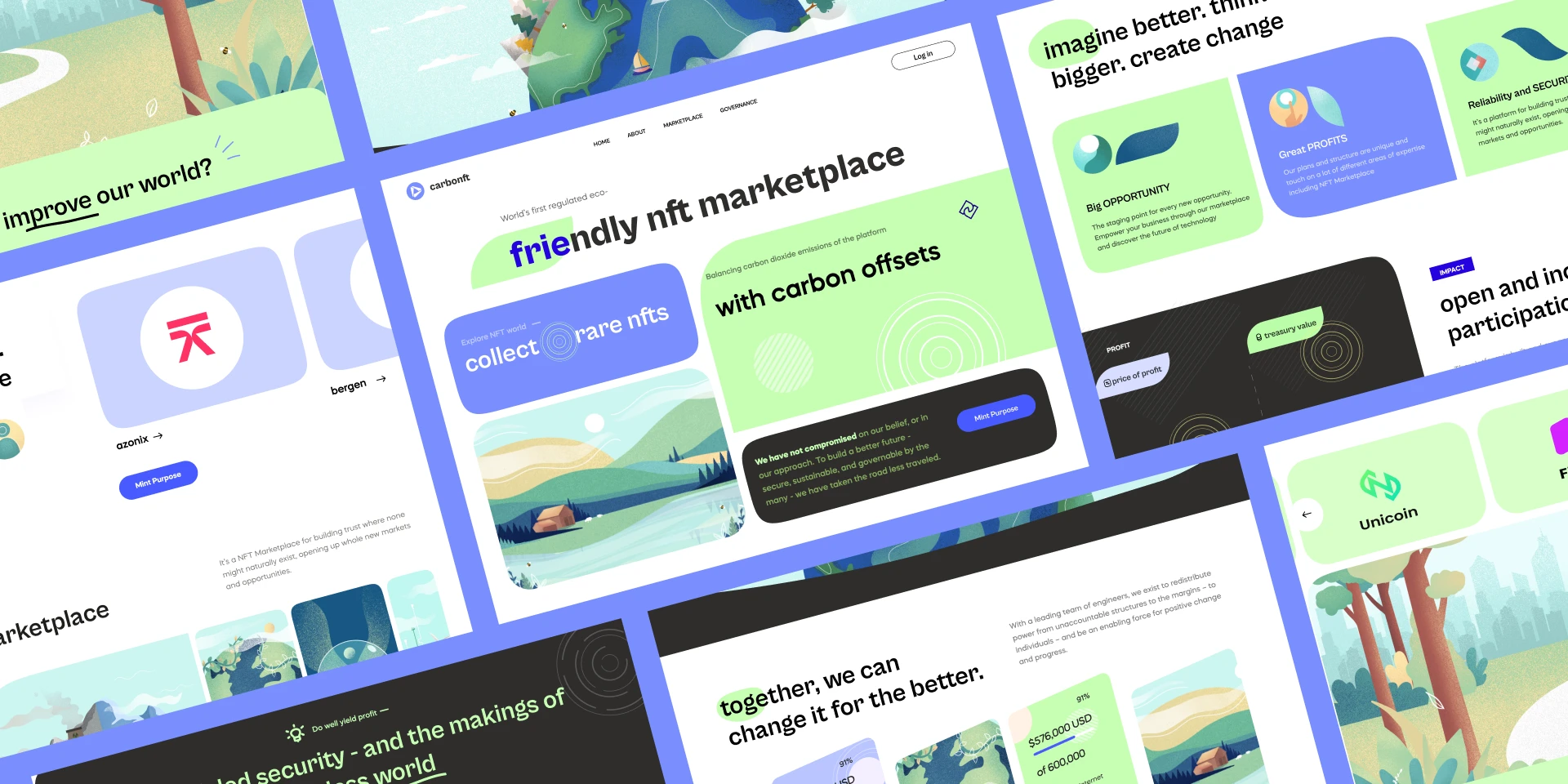NFT Marketplace Landing Page for Figma and Adobe XD