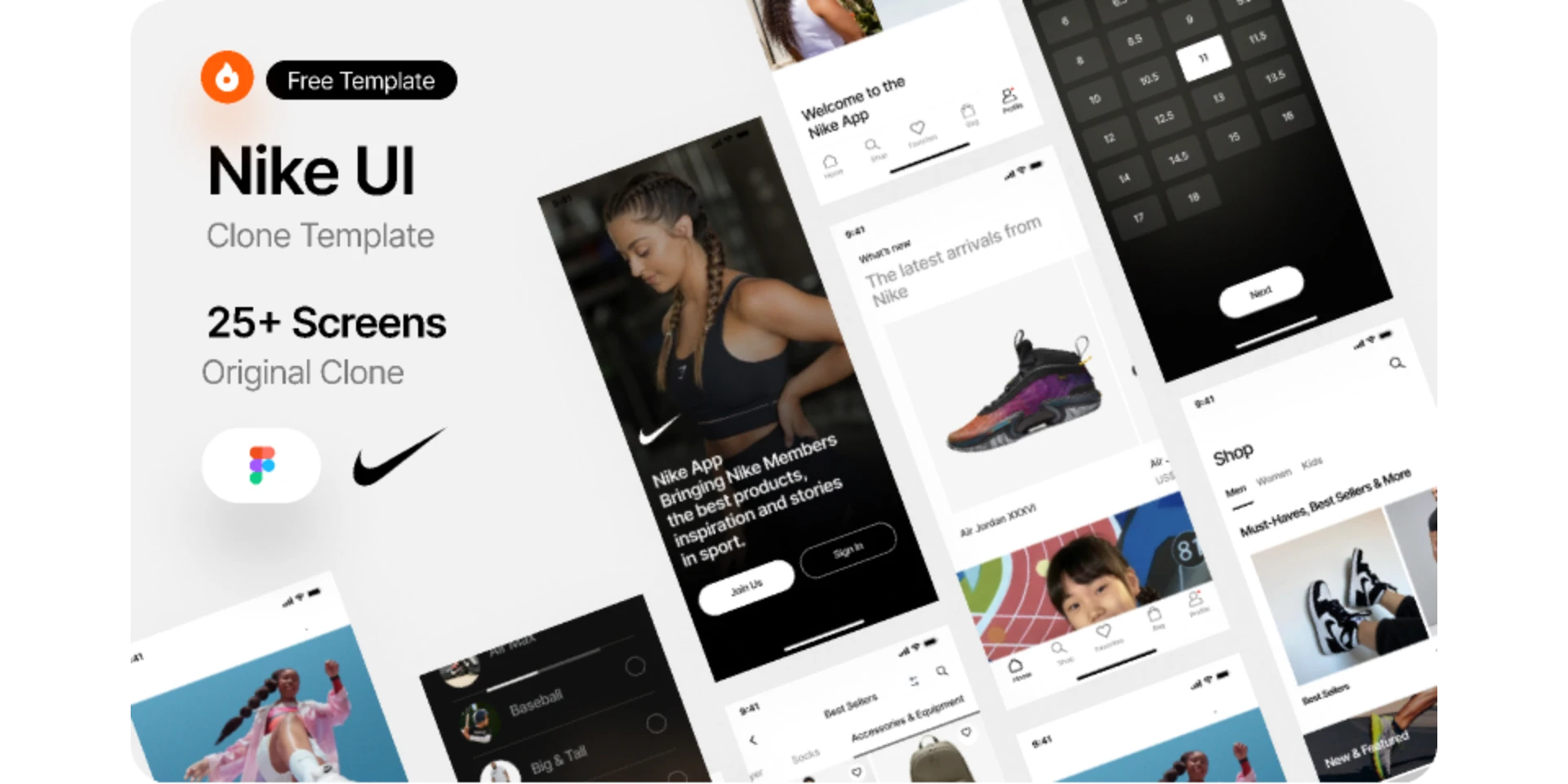 Nikle App iOS Clone UI Template for Figma and Adobe XD