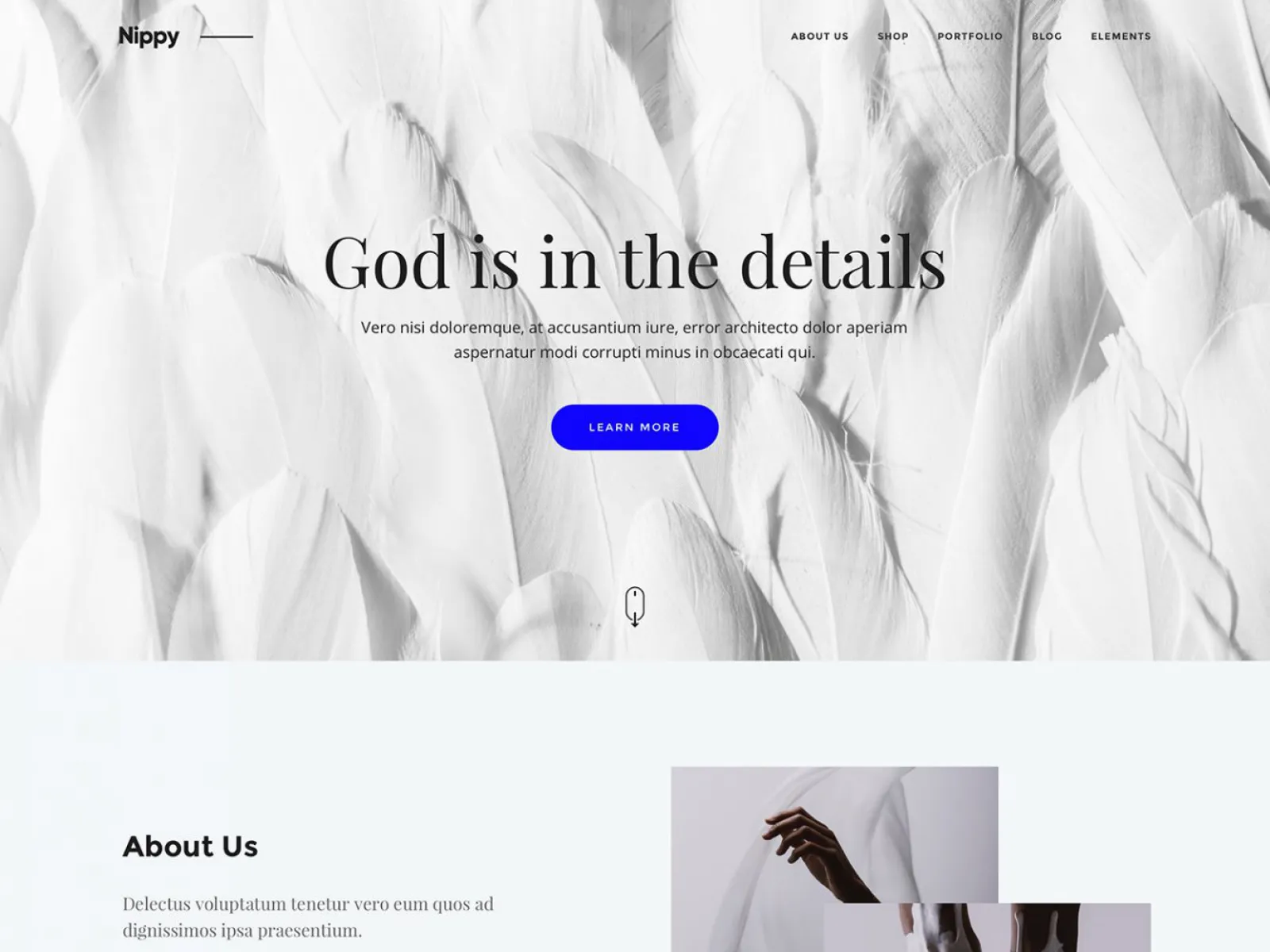 Nippy Free Landing Page  - Free Figma Template
