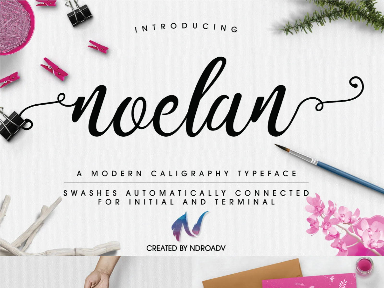 Noelan Modern Free Font  - Free Figma Template