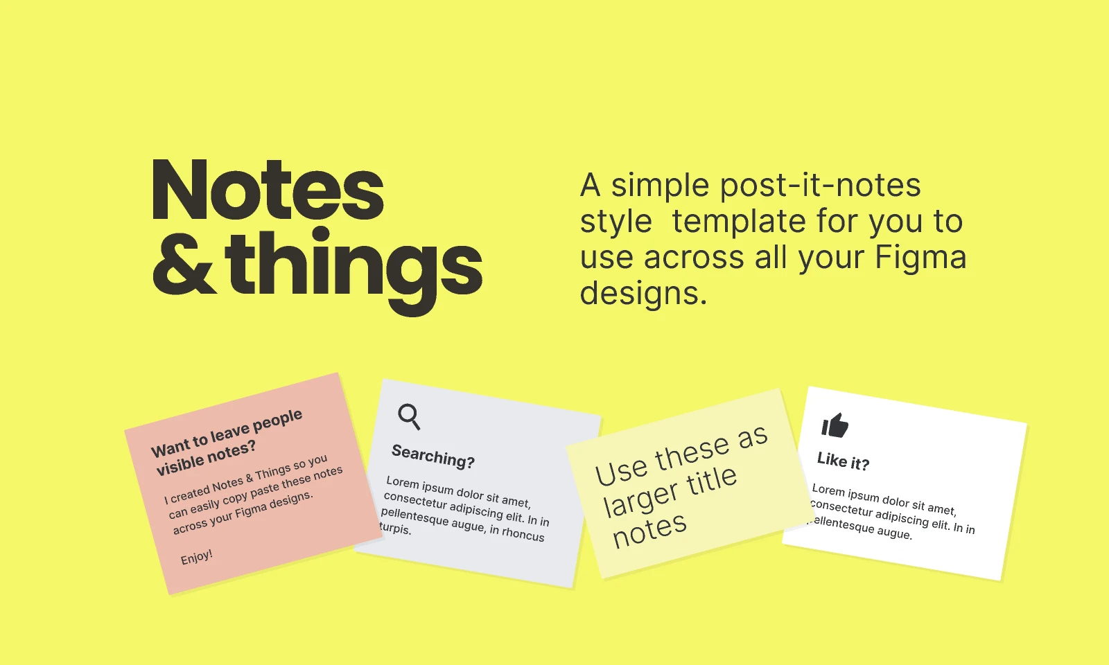 Notes & Things V2.0 for Figma and Adobe XD