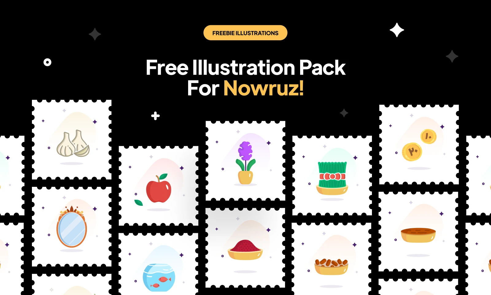Nowruz Illusrations for Figma and Adobe XD