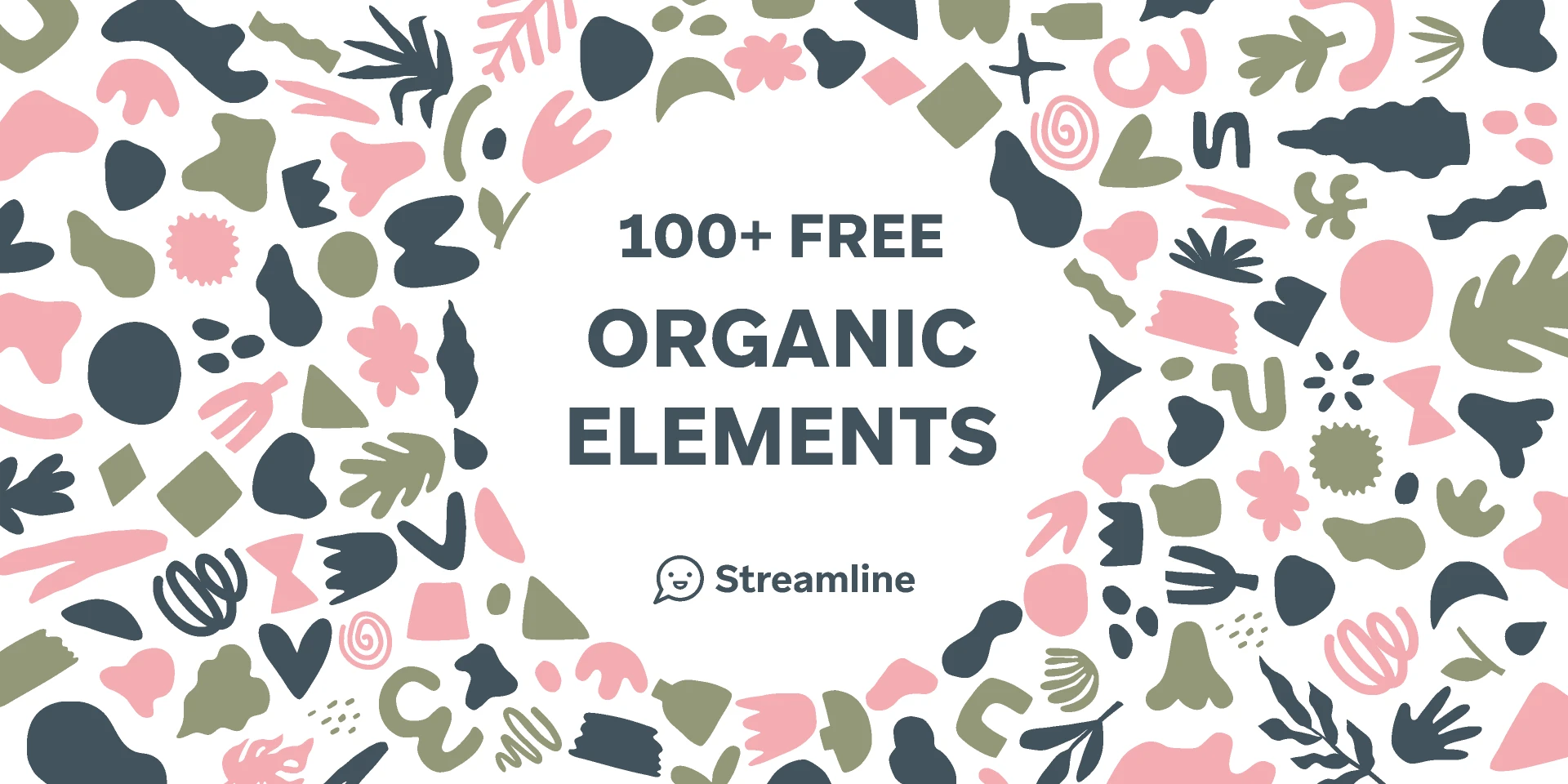 Organic Elements Free Set for Figma and Adobe XD