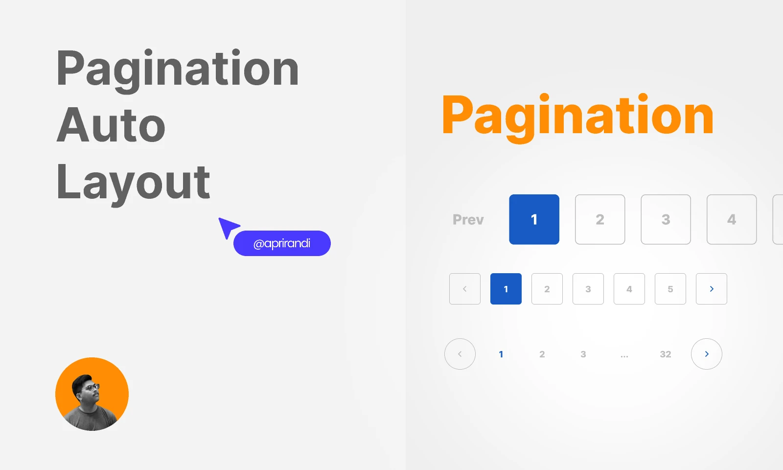 Pagination Auto Layout - Free for Figma and Adobe XD