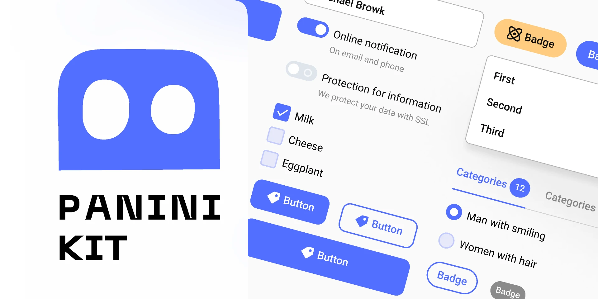 Panini UI KIT for Figma and Adobe XD