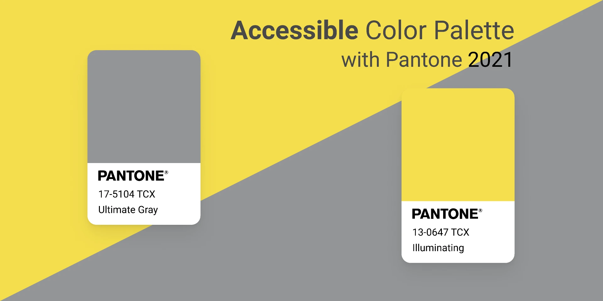 Pantone 2021 Accessible Palette for Figma and Adobe XD