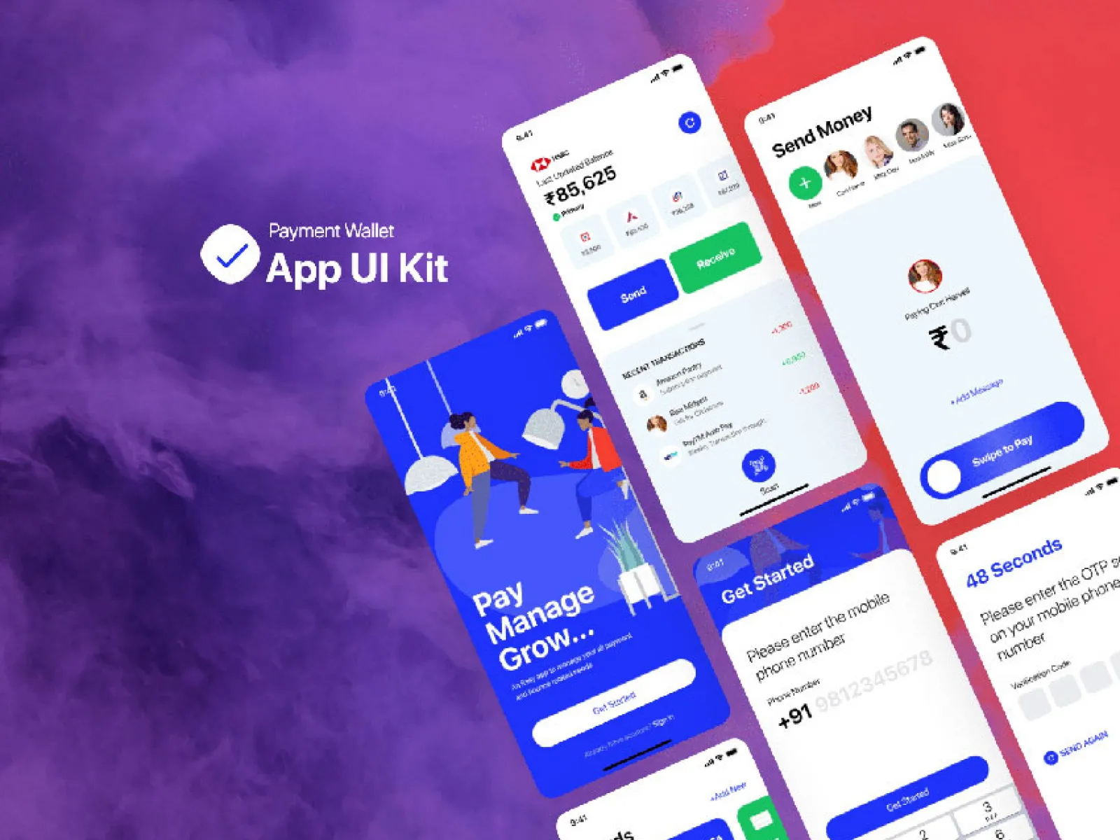 Pay App UI Kit  - Free Figma Template