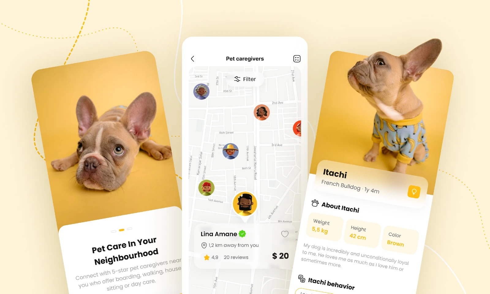 Pet Booking - Mobile App for Figma and Adobe XD