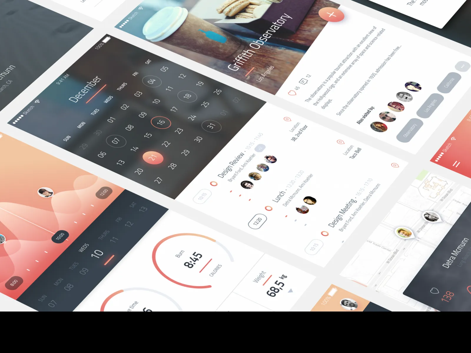 Phoenix App Design UI Kit  - Free Figma Template