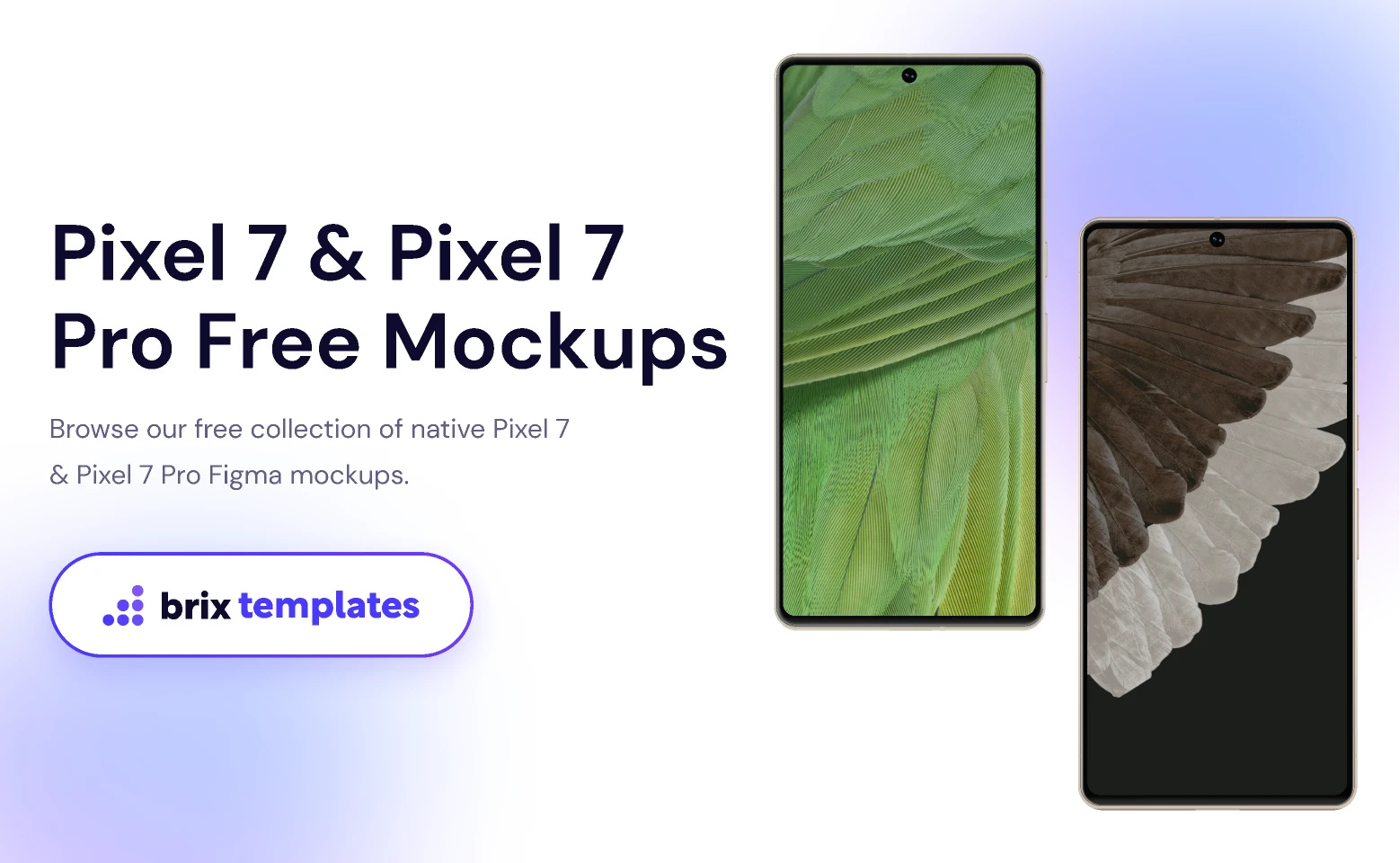 Pixel 7 Free Figma Mockups | BRIX Templates for Figma and Adobe XD