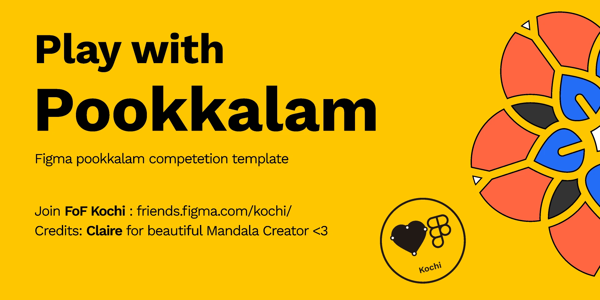 Play with Pookkalam for Figma and Adobe XD