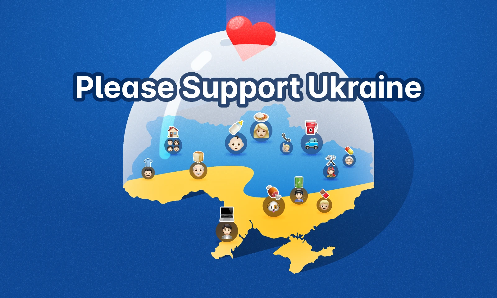 Please Support Ukraine for Figma and Adobe XD