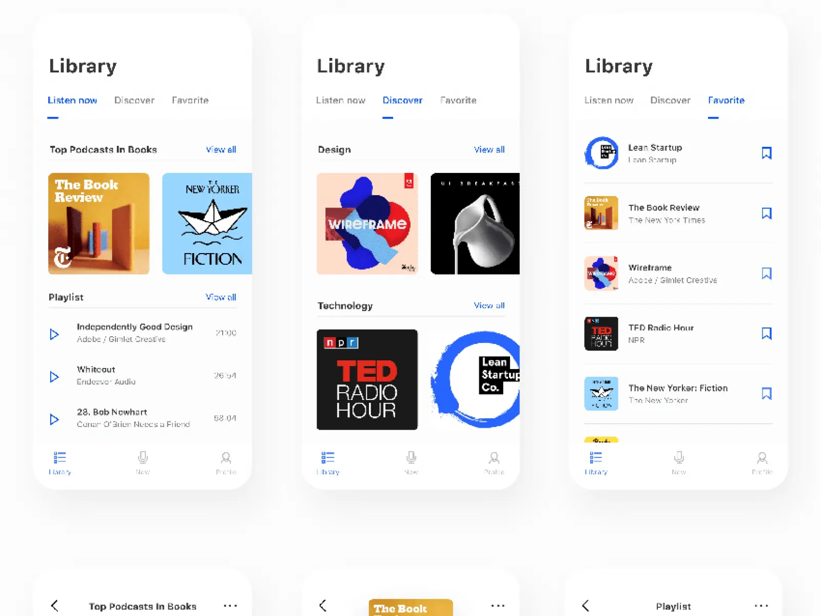 Podcast Light Version UI kit  - Free Figma Template